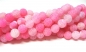 Mobile Preview: Achat Rosa Pink Crash 10 mm gefrostet Edelstein Strang
